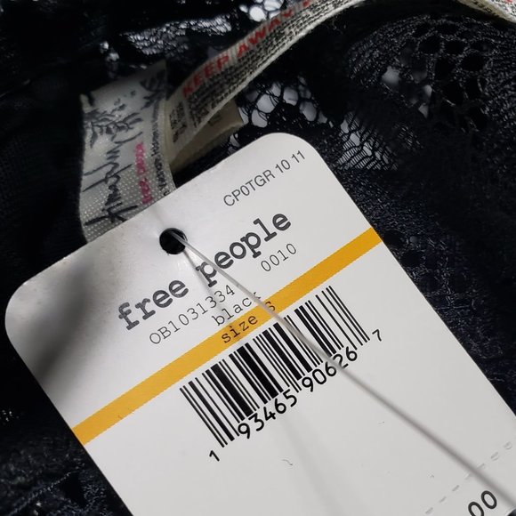 Free People Intimately Black Sitting Pretty Brami - Picture 13 of 13